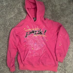 pink punk spider hoodie